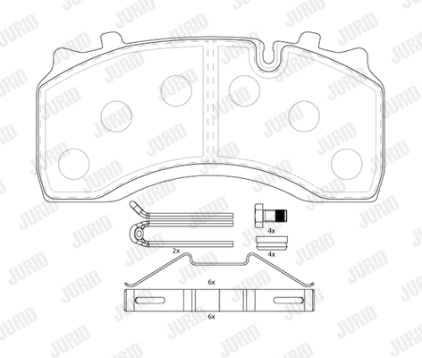Brake Pad Set, disc brake (2914209569)
