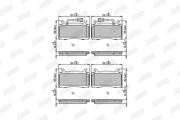 Brake Pad Set, disc brake (573700J)