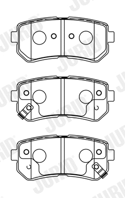 Brake Pad Set, disc brake (572604J)