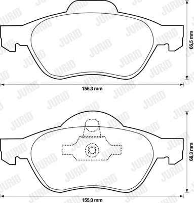 Brake Pad Set, disc brake (573243JC)