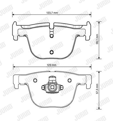 Brake Pad Set, disc brake (573354JC)