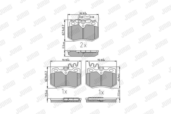 Brake Pad Set, disc brake (571320J)