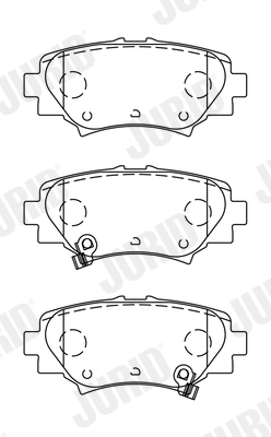 Brake Pad Set, disc brake (573614J)