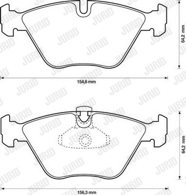 Brake Pad Set, disc brake (573002JC)