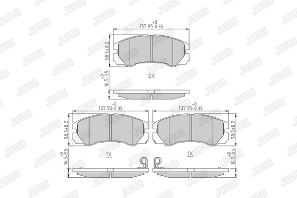 Brake Pad Set, disc brake (572348J)