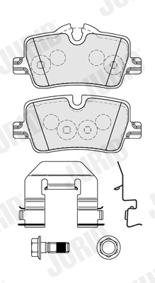 Brake Pad Set, disc brake (574018J)