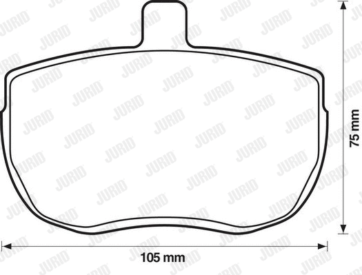 Brake Pad Set, disc brake (571250D)