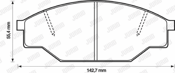 Brake Pad Set, disc brake (572363J)