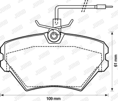 Brake Pad Set, disc brake (571550J)