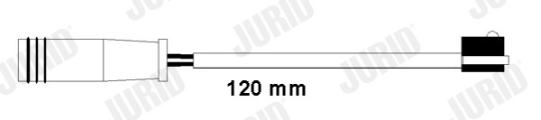 Warning Contact, brake pad wear (FWI308)