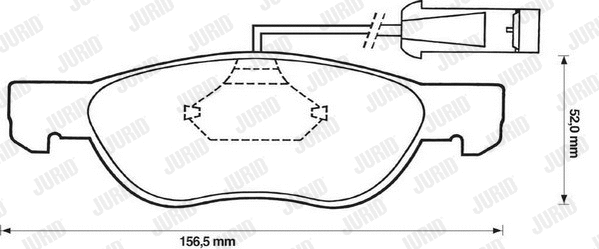 Brake Pad Set, disc brake (571883D)