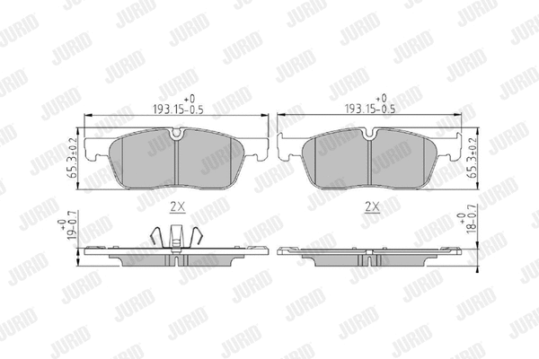 Brake Pad Set, disc brake (573909J)