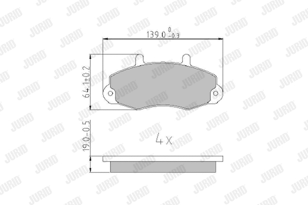 Brake Pad Set, disc brake (573950J)