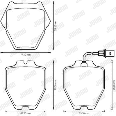 Brake Pad Set, disc brake (573208JC)
