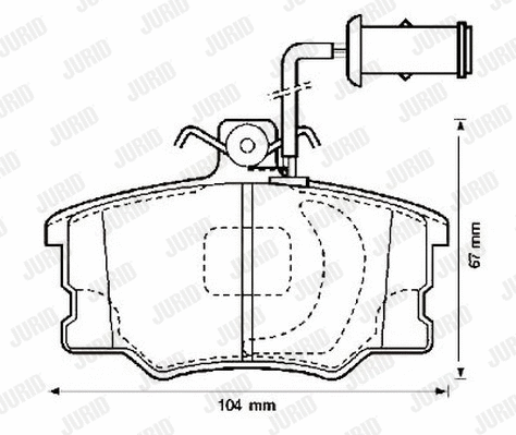 Brake Pad Set, disc brake (571364J)