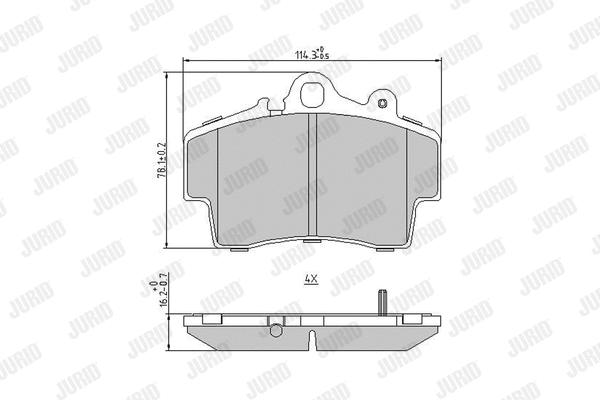 Brake Pad Set, disc brake (573043J)