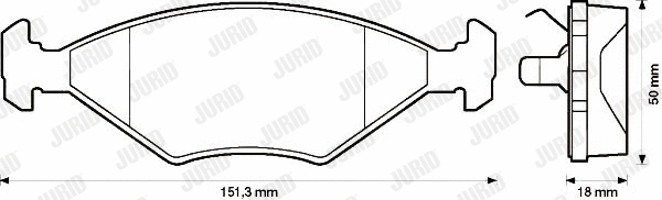 Brake Pad Set, disc brake (571916J)