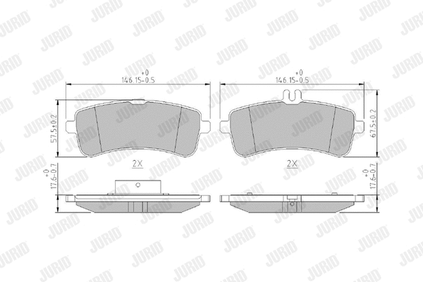 Brake Pad Set, disc brake (573960J)
