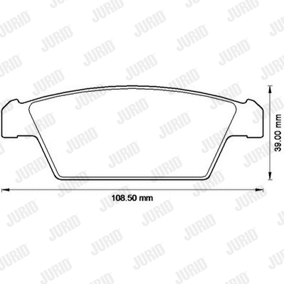 Brake Pad Set, disc brake (572530J)