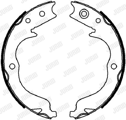 Brake Shoe Set, parking brake (362633J)