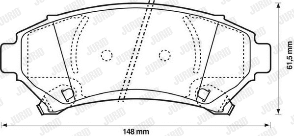 Brake Pad Set, disc brake (573063J)