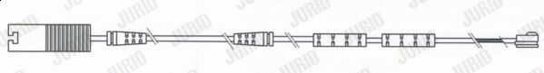 Warning Contact, brake pad wear (581478)