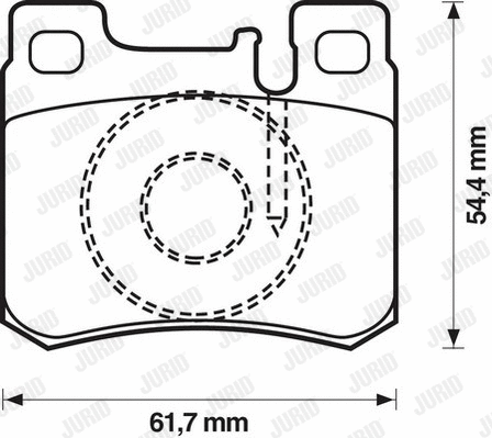 Brake Pad Set, disc brake (571753D)