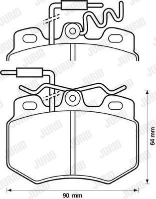 Brake Pad Set, disc brake (571320D)