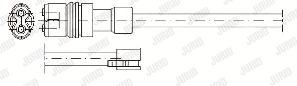 Warning Contact, brake pad wear (581321)