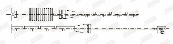 Warning Contact, brake pad wear (581345)