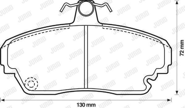 Brake Pad Set, disc brake (572321J)