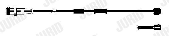 Warning Contact, brake pad wear (FWI289)