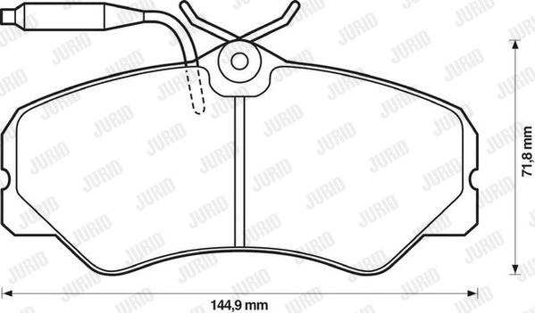 Brake Pad Set, disc brake (571393J)