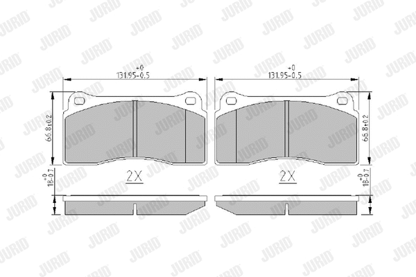 Brake Pad Set, disc brake (573941J)