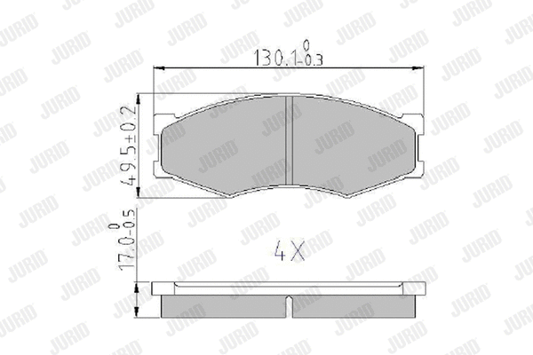 Brake Pad Set, disc brake (572312J)