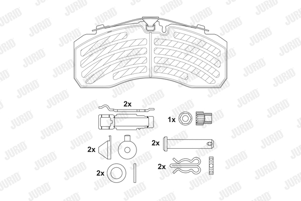 Brake Pad Set, disc brake (2925305390)