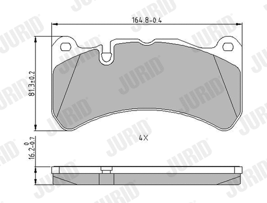 Brake Pad Set, disc brake (573799J)