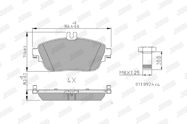 Brake Pad Set, disc brake (573403J)