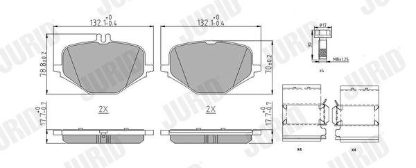 Brake Pad Set, disc brake (574164J)