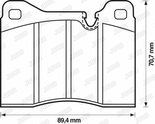 Brake Pad Set, disc brake (571260J)
