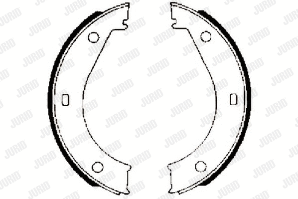Brake Shoe Set, parking brake