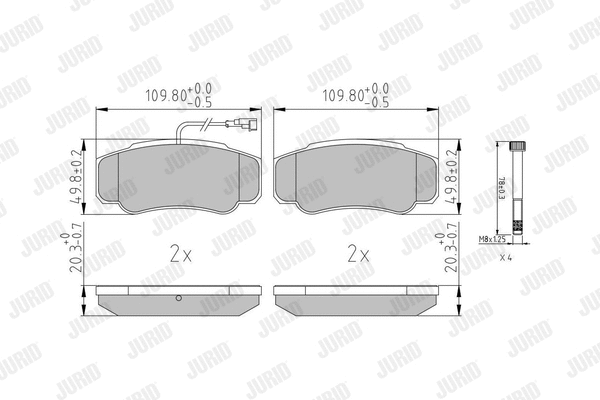 Brake Pad Set, disc brake (573318J)