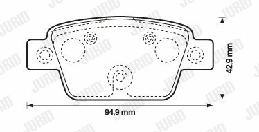 Brake Pad Set, disc brake (573421J)