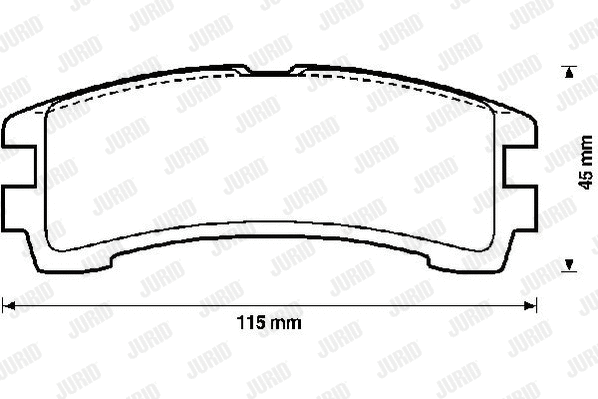 Brake Pad Set, disc brake (572234J)