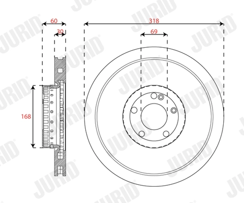 Brake Disc (563464JVC-1)