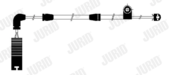Warning Contact, brake pad wear (FWI292)