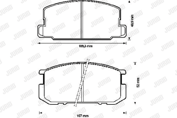 Brake Pad Set, disc brake (572218J)