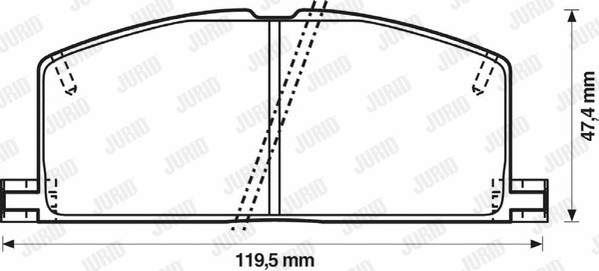 Brake Pad Set, disc brake (572255J)