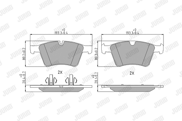 Brake Pad Set, disc brake (573424J)