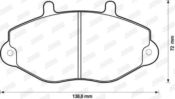 Brake Pad Set, disc brake (571746D)
